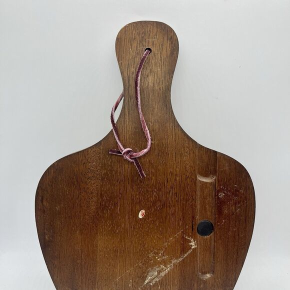 MCM Cutting Cheese Board Tray Wood Tile Barware Vintage - Picture 6 of 7